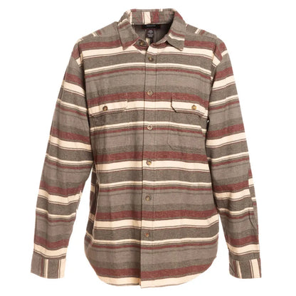 Woolly Men's 7 oz. Flannel Navy/Stripe/Blk